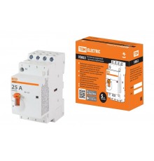 Контактор модульный с ручным управлением КМ63/4-25 4НО 230В АС  SQ0213-0102  TDM