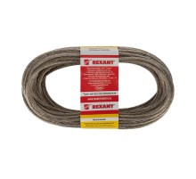 Трос стальной в ПВХ оплетке d=4,0 мм, прозрачный ( моток 20 м)    09-5140  REXANT