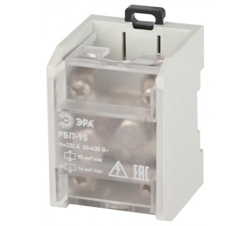 Распределительный блок проходной РБП ЭРА NO-224-77 95 (1х95-4х16 мм2) 232/100А   Б0062998  ЭРА