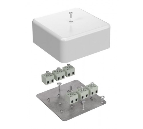 Коробка огнестойкая для кабель-канала 40-0470-FR2.5-12 Е15-Е60 (латунь) 103х103х45 IP42 12p, 2.5 мм.кв. 40-0470-FR2.5-12-Е60  Промрукав