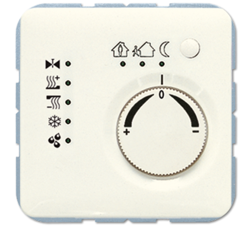 KNX-регулятор с шинным сопряжением с ручкой для установки температуры 2178TS Jung