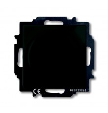 ABB Basic 55 Шато (чёрный) Светорегулятор поворотно-нажимной 60-400 Вт для л/н  6515-0-0846   2CKA006515A0846  ABB