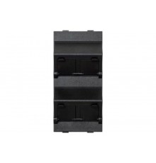 Simon Connect Наклонный адаптер на 4хRJ45 коннектора, S-модуль, графит  S80C-14  Simon