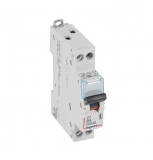 Выключатель автоматический двухполюсный (1 мод. 1п+N) DX3 6000 4А B 10кА  407471  Legrand