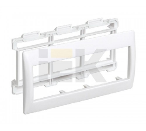Рамка и суппорт для кабель-каналов Праймер на 6 модулей, 75мм, для 100х40, 100х60  CKK-40D-RSU6-075-K01  IEK