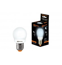 Лампа энергосберегающая КЛЛ  11Вт Е27 840 шарообразная G45  SQ0323-0158  TDM