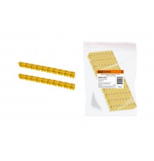 Маркер наборный - символ "L" желтый 1,5 мм2 (150 шт.)   SQ0534-0012  TDM