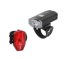 Фонарь велосипедный VA-801 2 в 1 Основной CREE XPG + подсветка SMD, mocro USB, 800mA/ч., б  Б0039624  ЭРА