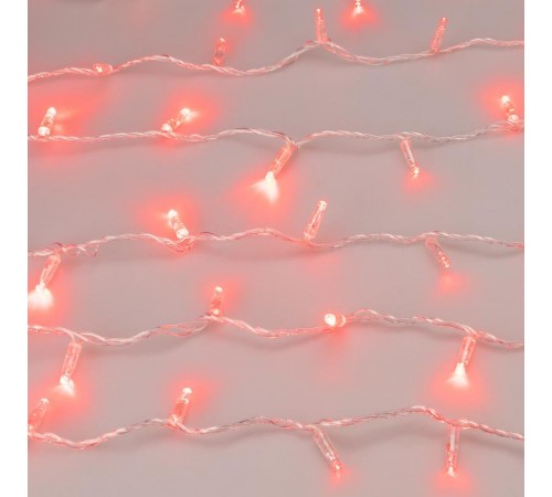 Светодиодная гирлянда ARD-STRING-CLASSIC-1000-CLEAR-100LED-PULSE Red (230V, 7W) (Ardecoled, IP65)  031639  Arlight