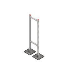 Опорная конструкция для гор. прямоуг. воздуховодов  TECHNORAPTOR STEELFOOT 350х1500  KM-TR-STF-SSHRAD-350-1500  КМ - профиль