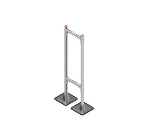 Опорная конструкция для гор. прямоуг. воздуховодов  TECHNORAPTOR STEELFOOT 350х1500 HD  KM-TR-STF-SSHRAD-350-1500 HD  КМ - профиль