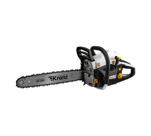 Пила цепная бензиновая KR-5245, шина 45см, 3,5 л.с, шаг 0,325, 72 звена  KR-16-1182  Kranz