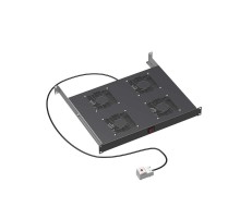 Вентиляторный модуль 19", 4 вент. с термостатом RAL 9005  R519VSIT4FTB  DKC