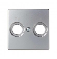 Simon 82 Накладка на розетку R-TV+SAT, S82, S82N, алюминий  82053-33  Simon