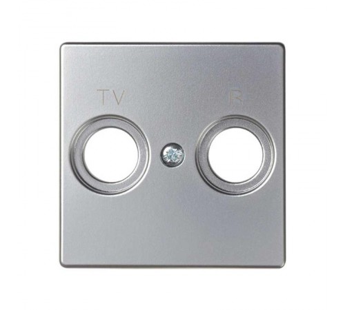 Simon 82 Накладка на розетку R-TV+SAT, S82, S82N, алюминий  82053-33  Simon