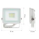 Прожектор светодиодный уличный LPR-023-W-65K-010 10Вт 6500K 800Лм белый  Б0054639  ЭРА