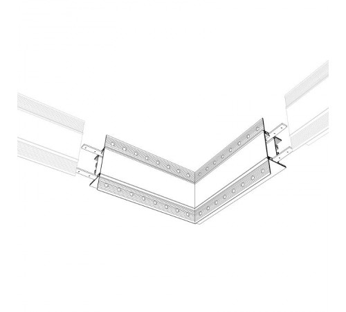 Угол SL-LINIA45-FANTOM внутренний (arlight, Металл)  030103  Arlight