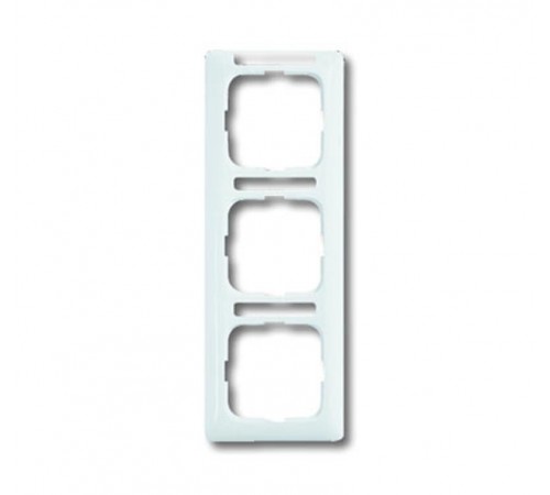 Рамка 3-постовая, вертикальная, с полем для надписи, серия Reflex SI linear, цвет альпийский белый  1754-0-4061   2CKA001754A4061  ABB