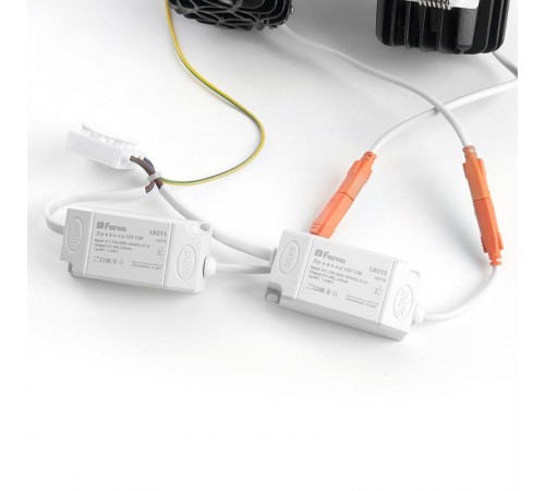 Светильник светодиодный встраиваемый карданный AL202, 2x12W, 2160 Lm, 4000К, 35 градусов, белый  29774  FERON