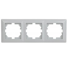 4-503-01 Intro Рамка на 3 поста, СУ, Solo, белый  Б0043417  Intro