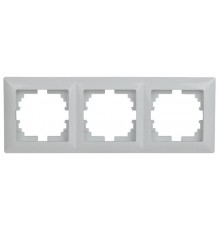 4-503-01 Intro Рамка на 3 поста, СУ, Solo, белый  Б0043417  Intro