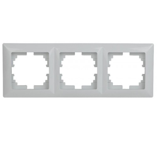 4-503-01 Intro Рамка на 3 поста, СУ, Solo, белый  Б0043417  Intro