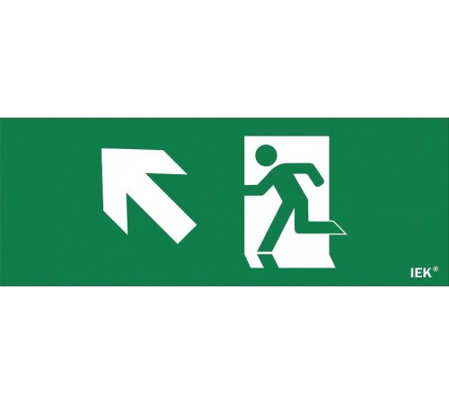 Пиктограмма (наклейка) "Фигура/стр. вверх влево" ДПА IP20/54  LPC10-1-24-09-FVVNAL  IEK