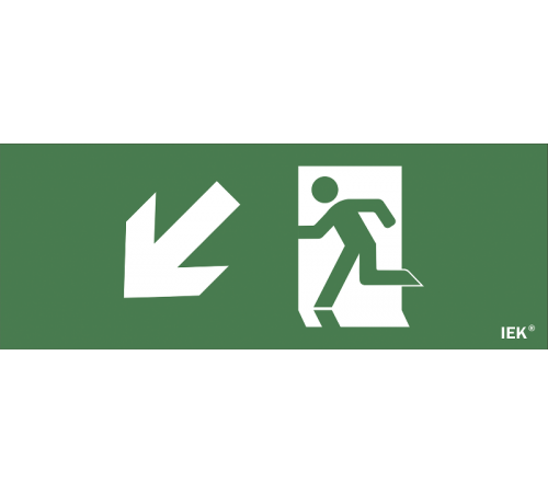 Пиктограмма (наклейка) "Фигура/стр. вверх влево" ДПА IP20/54  LPC10-1-24-09-FVVNAL  IEK