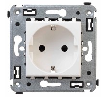 Розетка в стену, 2P+E, с з/ш, "Avanti", "Белое облако"  4400003  DKC