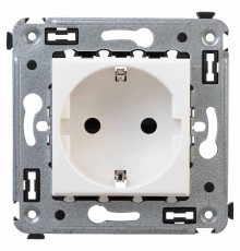 Розетка в стену, 2P+E, с з/ш, "Avanti", "Белое облако"  4400003  DKC