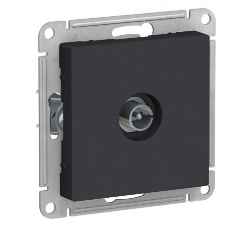 AtlasDesign Карбон Розетка антенная одиночная TV коннектор, механизм  ATN001093  SE