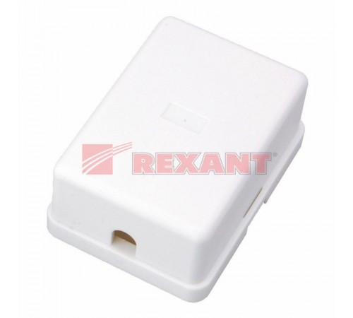 Телефонная розетка 1 гн. RJ-11(6P-4C), внешняя (50 шт/уп)  03-0001  REXANT