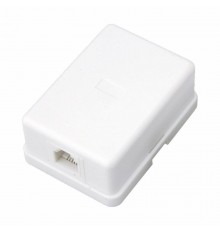Телефонная розетка 1 гн. RJ-11(6P-4C), внешняя (50 шт/уп)  03-0001  REXANT