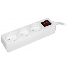 Удлинитель  У3К-выкл. 3 места 2Р/3метра 2х0.75мм2  10А/250    WYP10-06-03-03-K-N  IEK