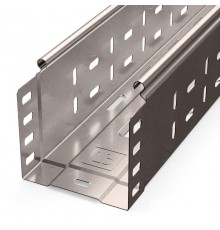 Лоток перфорированный Стандарт INOX (AISI 409) 100х100х3000 (0,7 мм) (6 м/уп)  PR16.2410  Промрукав