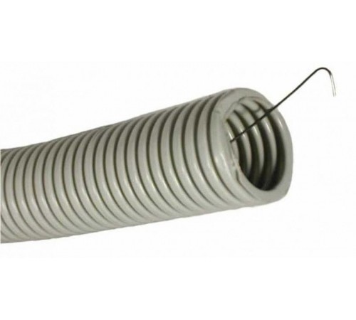 Труба гибкая гофрированная ПВХ 25мм с протяжкой (25м)  CTG20-25-K41-025I  IEK