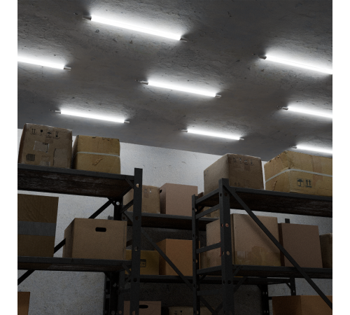 Светильник LED  IP65 1035*39*31,5мм 18Вт 1800lm 4000К ULTRACOMPACT линейный матовый с БАП 90 мин 1/20  143424218A  Gauss