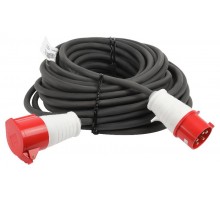 Удлинитель силовой IND380-U-1e-5x4-20m-IP44 на 380В в бухте 1 розетка CEE 5P 20м КГ 5х4 32A IP44  Б0057298  ЭРА