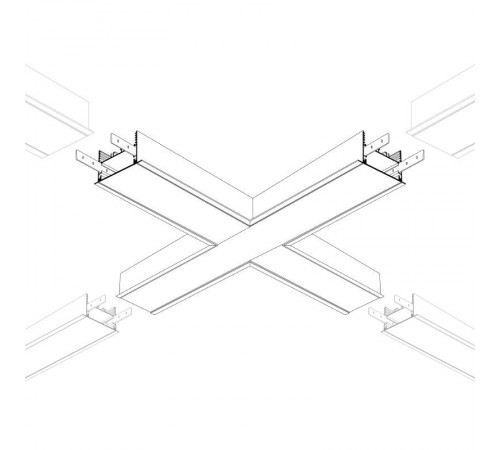 Крестовина SL-LINIA65-F (arlight, Металл)  030127  Arlight