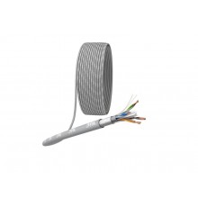 Кабель витая пара F-4-PVC-6 F/UTP 4x2x23 AWG Cat 6 CU PVC 305 метров  Б0053026  ЭРА