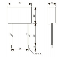 Mодуль для применения с кнопками с подсветкой для 26 серии  02600  Finder