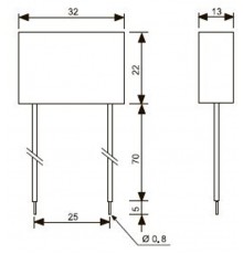 Mодуль для применения с кнопками с подсветкой для 26 серии  02600  Finder