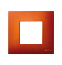 Simon 27 Накладка декоративная на рамку базовую, 1 пост, S27 Play, Arctic, оранжевый  2700617-082  Simon