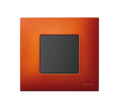 Simon 27 Накладка декоративная на рамку базовую, 1 пост, S27 Play, Arctic, оранжевый  2700617-082  Simon