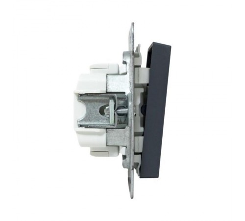 Механизм выключателя, одноклавишный, графит Эпика  UP1-SWG-10 EKF