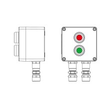 Взрывозащищенный пост управления из полиэстера CPE-P-03-(1xP1G(11)-1xP1R(11))-2xKA2MHK(C)1Ex d e IIC Т5 Gb / Ex tb IIIC T95°C DbIP66/КЗ  2231.031.22.