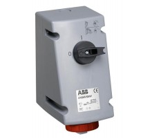 Розетка с выключателем и механической блокировкой 416MVS6W, 16A, 3P+N+E, IP67, 6ч  2CMA167842R1000  ABB