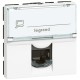 Mosaic RJ45 UTP Cat. 6a 2 мод. белая  076574  Legrand