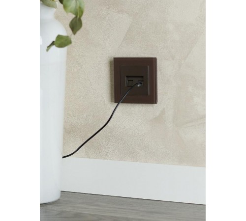 BRITE Рамка 1-ая РУ-1-2-БрТБ стекло темная бронза  BR-M12-G-K45  IEK