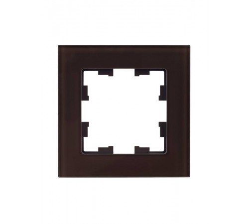 BRITE Рамка 1-ая РУ-1-2-БрТБ стекло темная бронза  BR-M12-G-K45  IEK
